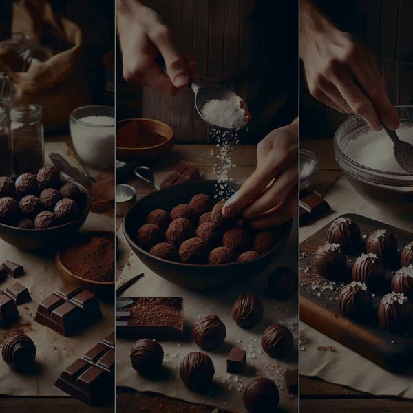Comment réaliser des truffes au chocolat noir et à la fleur de sel comme un artisan?